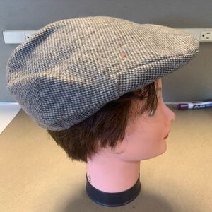 Golf Newsboy hats Young An set of 2 gray & brown tweed size L